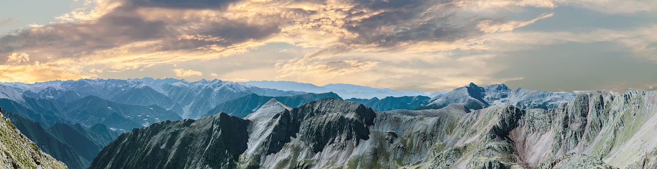 mountain range panorama landscape free photo