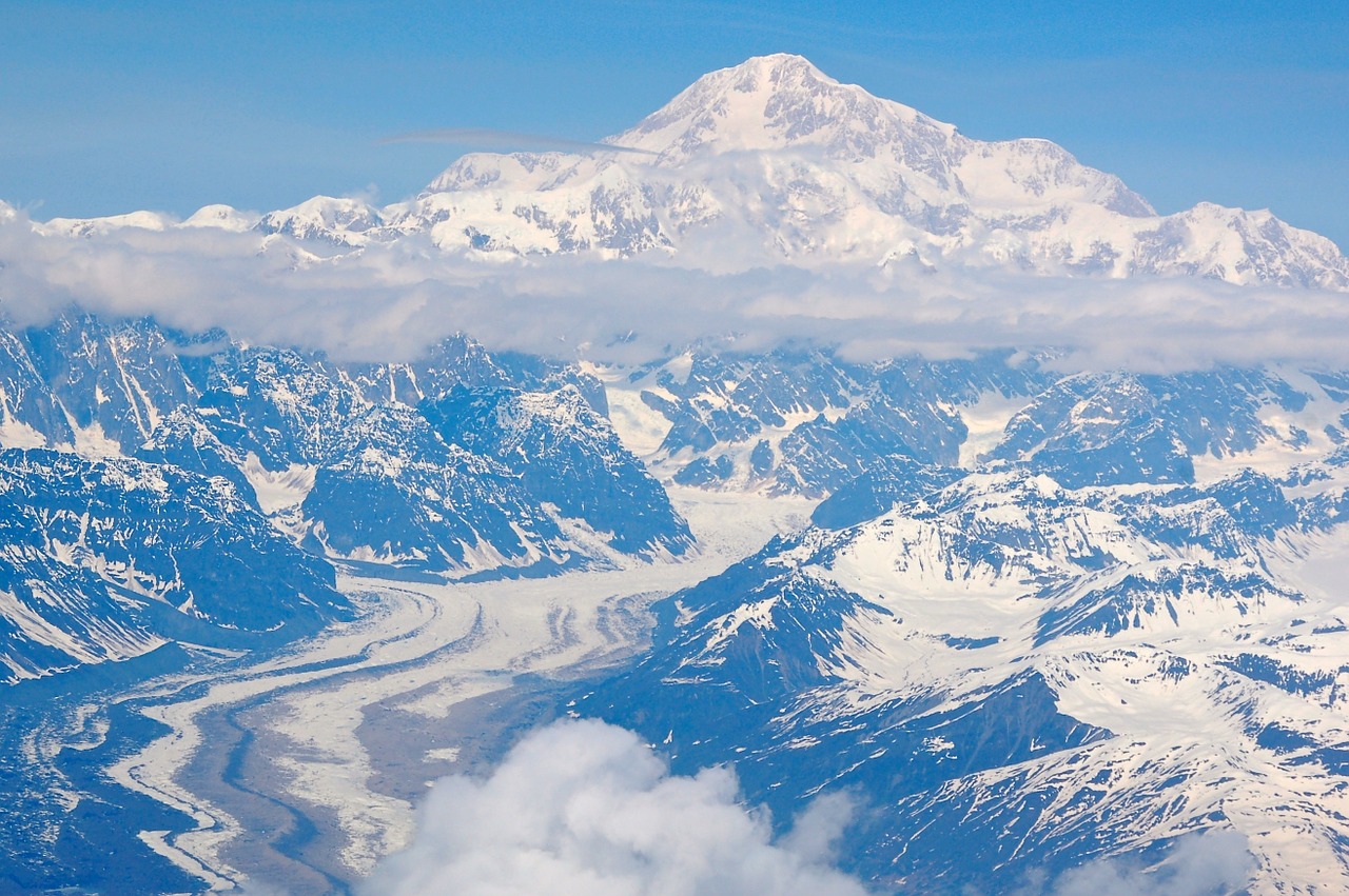 mountain range sky peak free photo