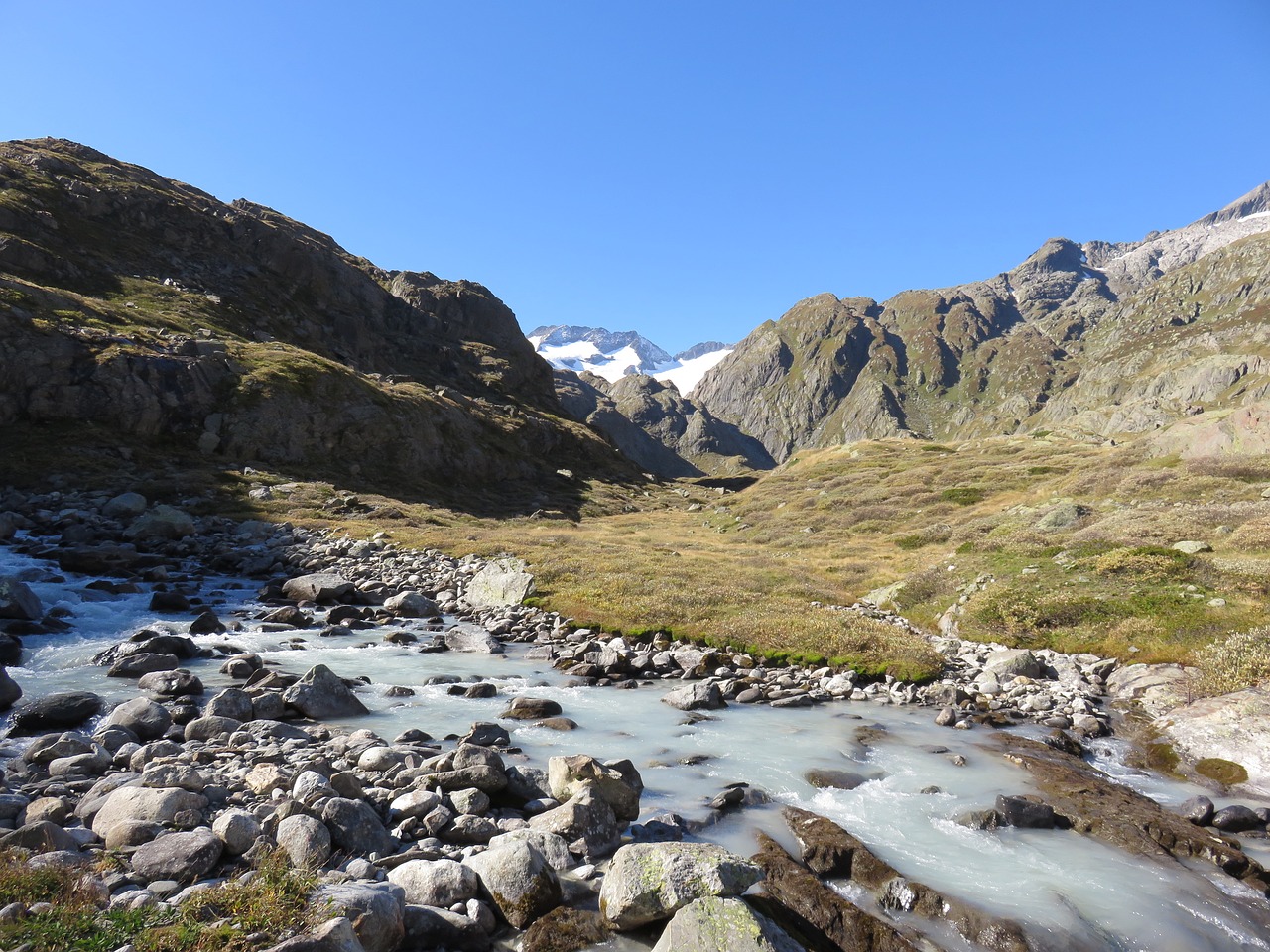 mountain river mountains landscape free photo