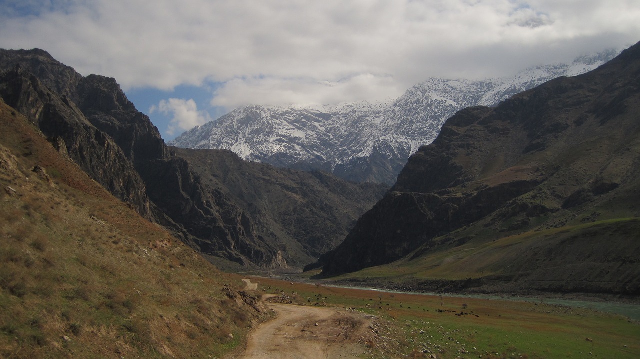 mountain river tajikistan pamir free photo