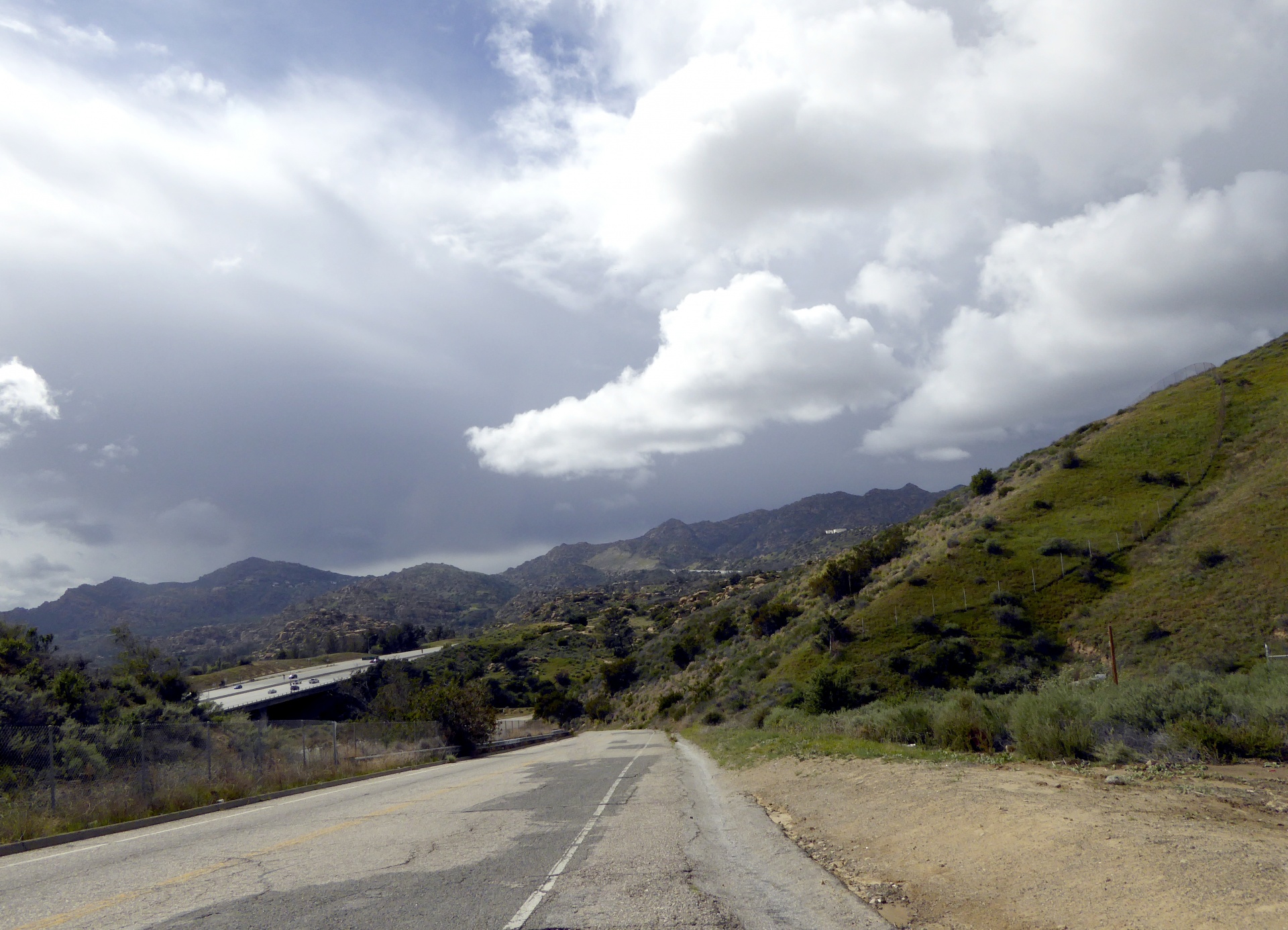 road mountain freeway free photo