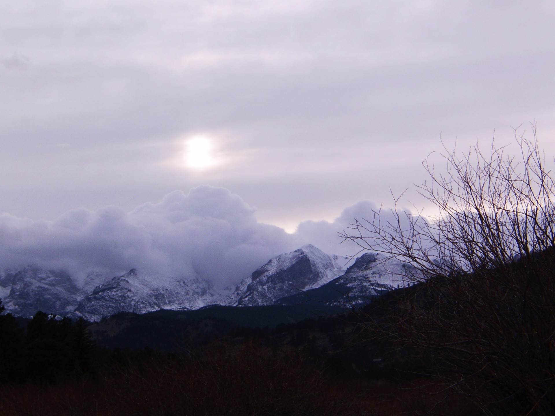 mountains sunset estes park free photo