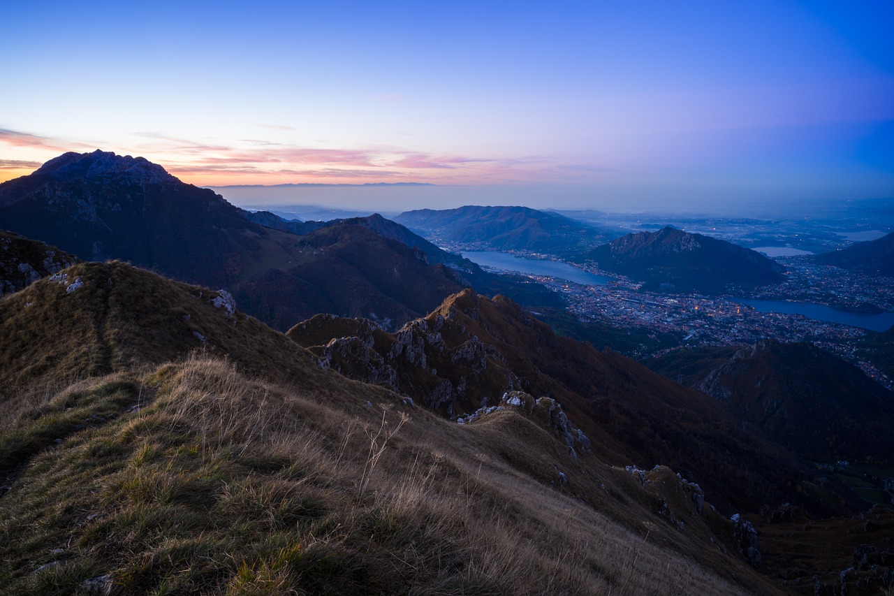 mountain top aerial view aerial free photo