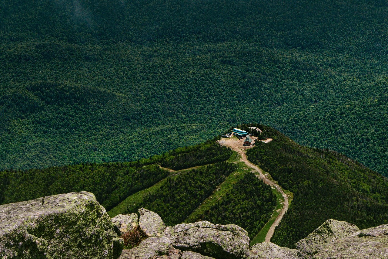 mountain top mountain aerial free photo