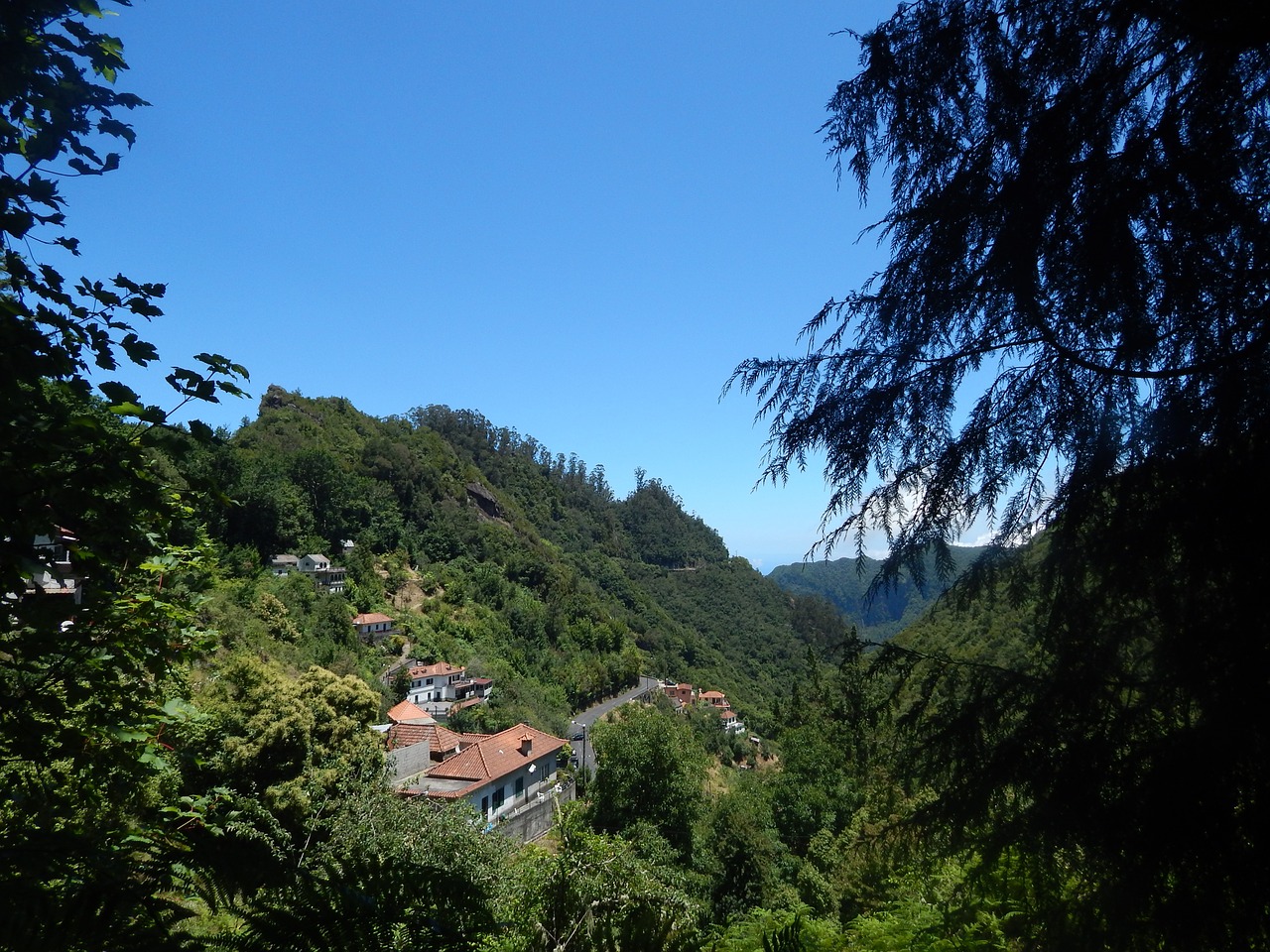 mountain village mountain landscape madeira free photo