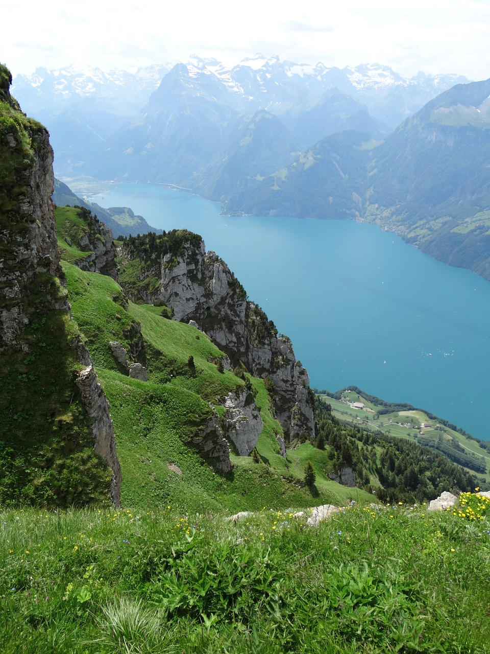 mountain world lake view alpine lake free photo