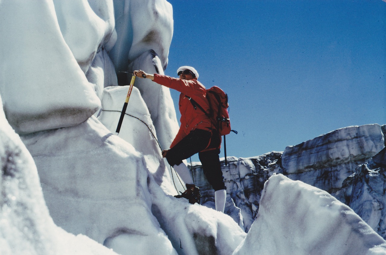 mountaineer glacier alpine free photo