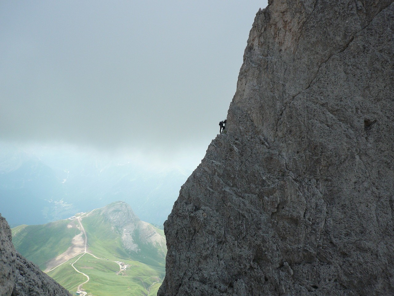 mountaineering rock dolomites free photo