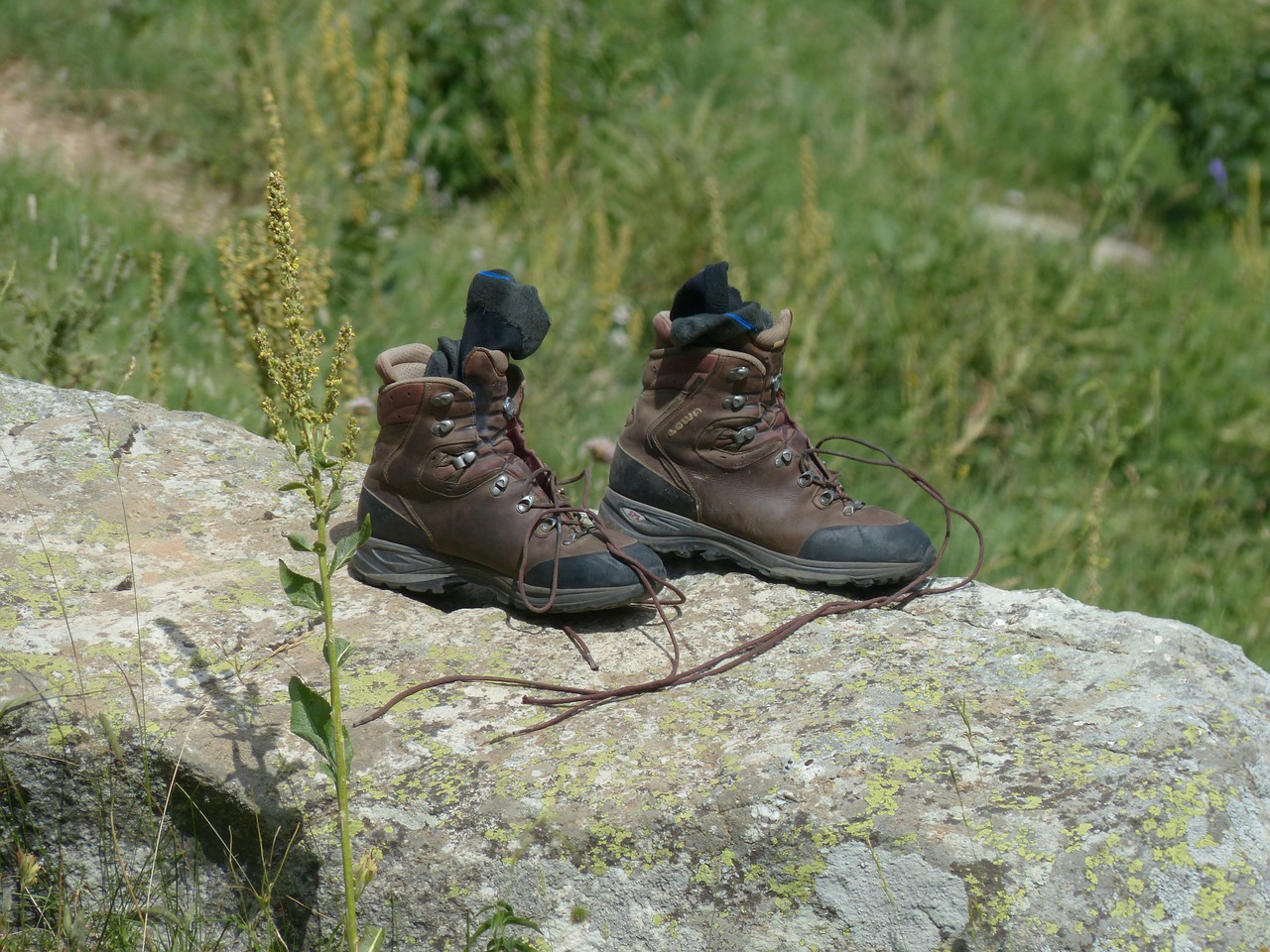mountaineering shoes shoes hiking shoes free photo