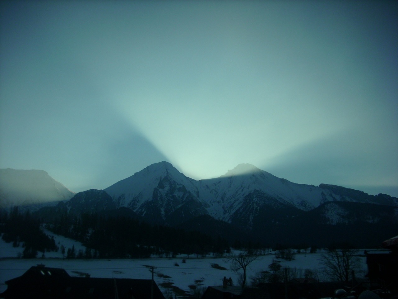 mountains light winter in the mountains free photo