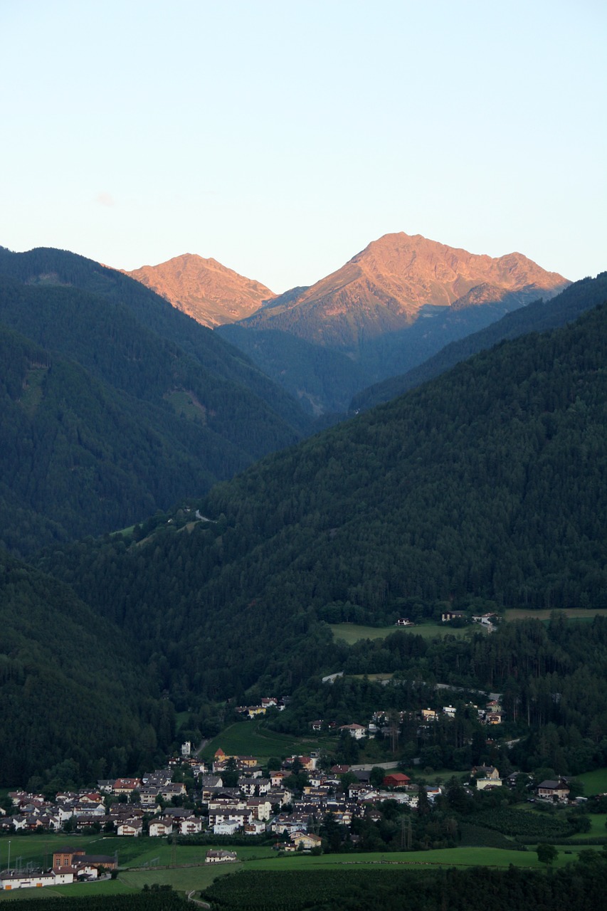 mountains village alpine free photo