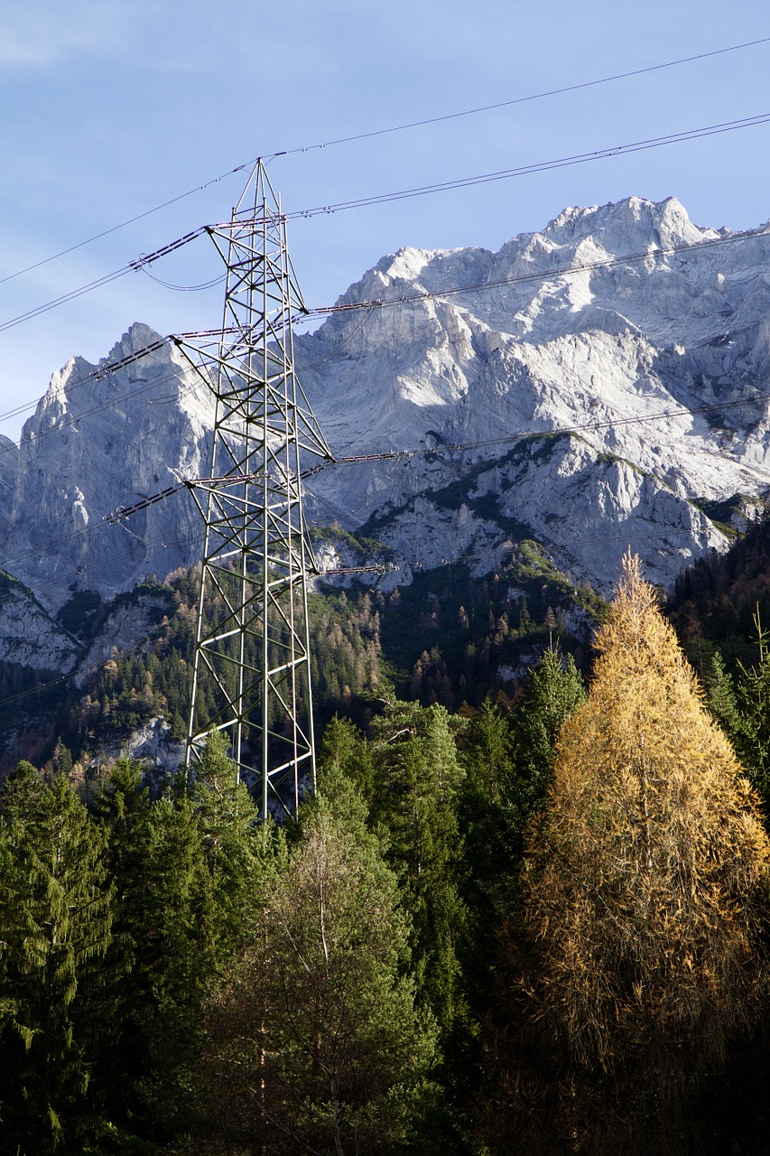 mountains alpine pylon free photo