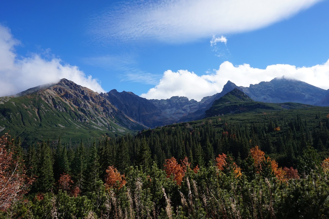 mountains view landscape free photo