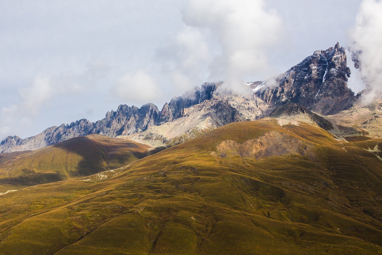 mountains mestia georgia free photo