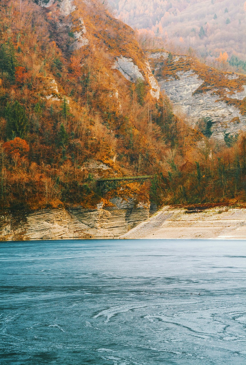 mountains autumn fall colors free photo