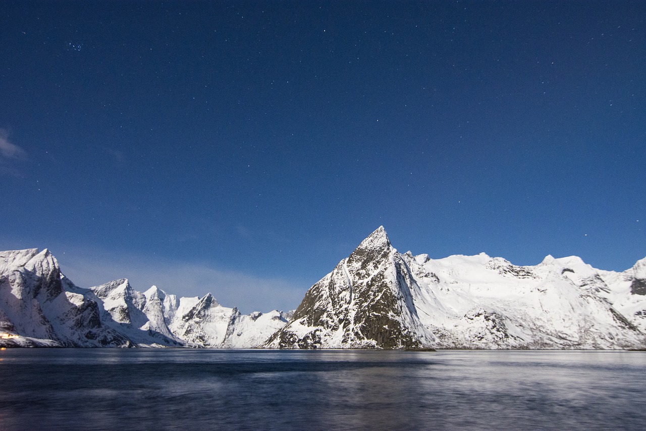 mountains landscape snow free photo