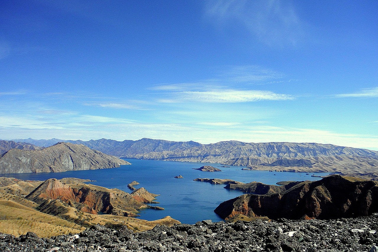 tajikistan nurek reservoir mountains free photo