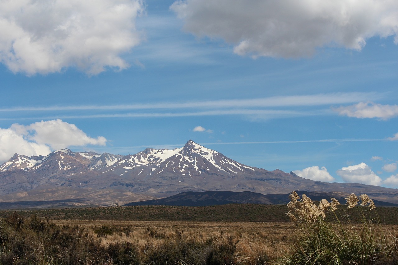 mountains clouds sky free photo