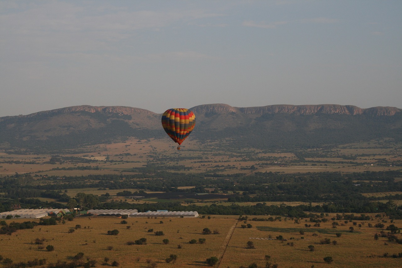 mountains ballooning nature free photo