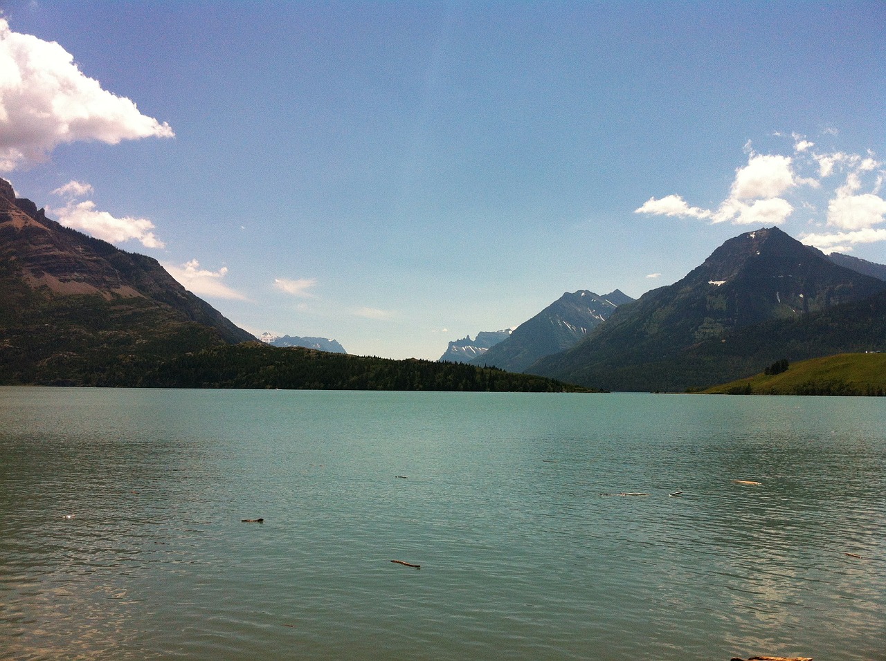 mountains lake canada free photo