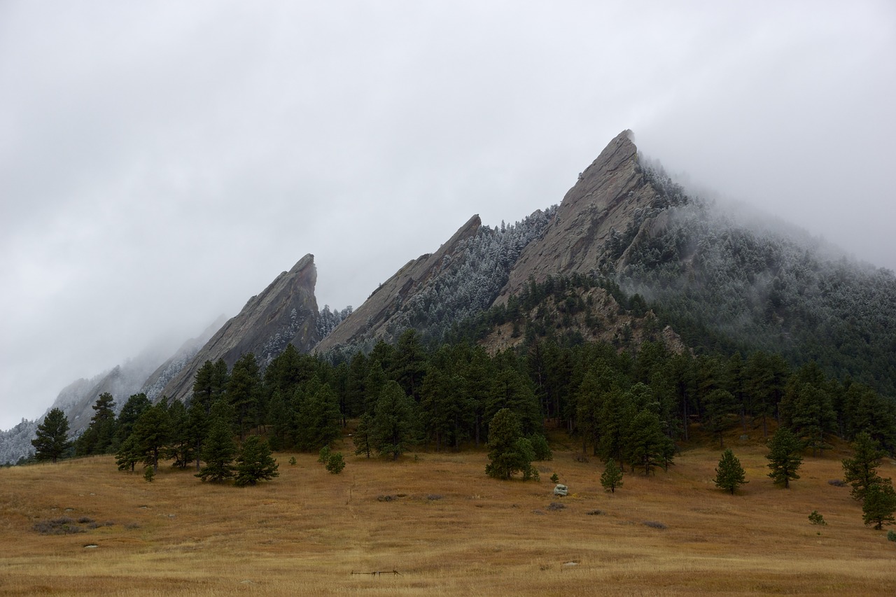 mountains misty colorado free photo