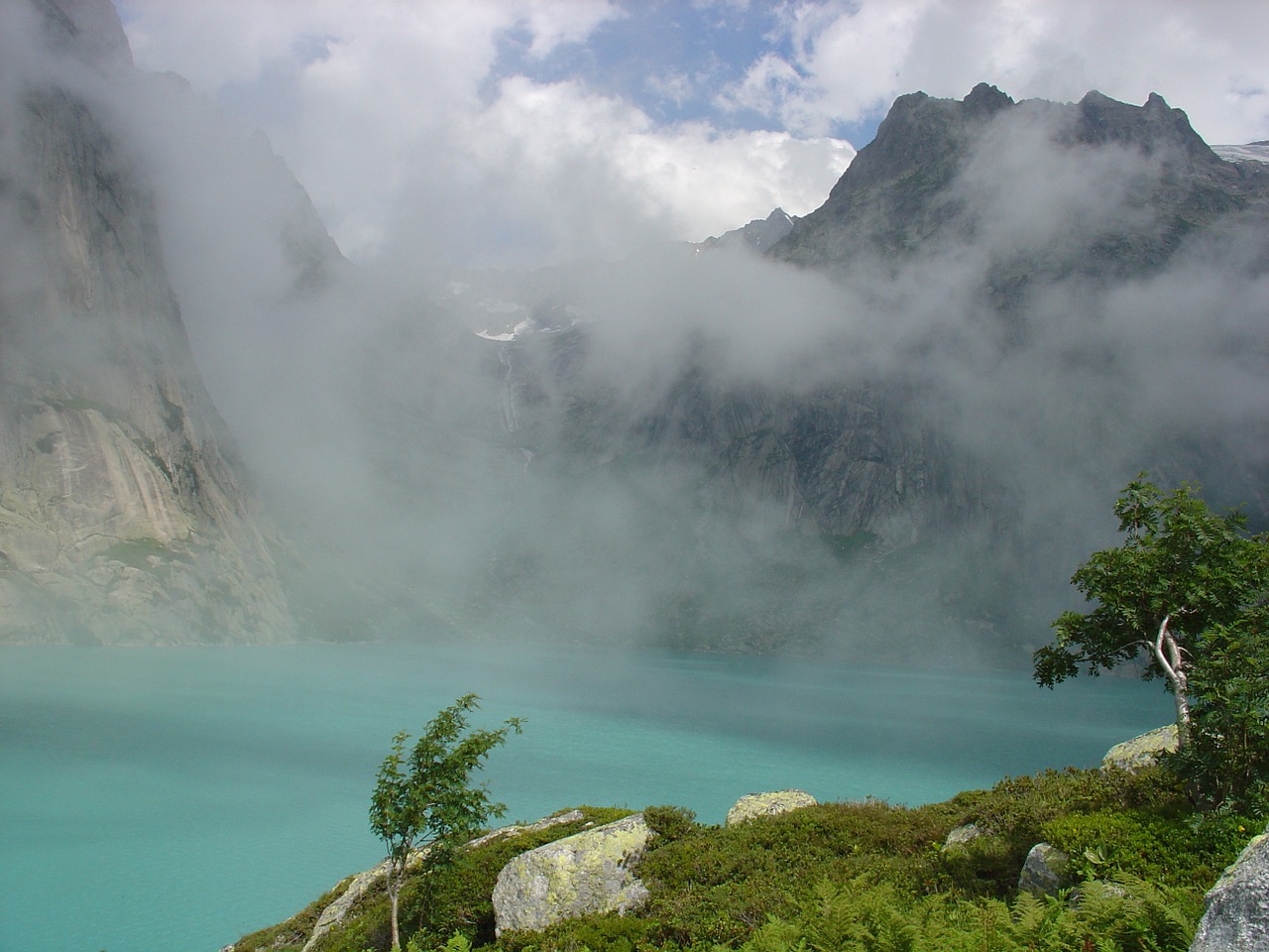 mountains lake landscape free photo