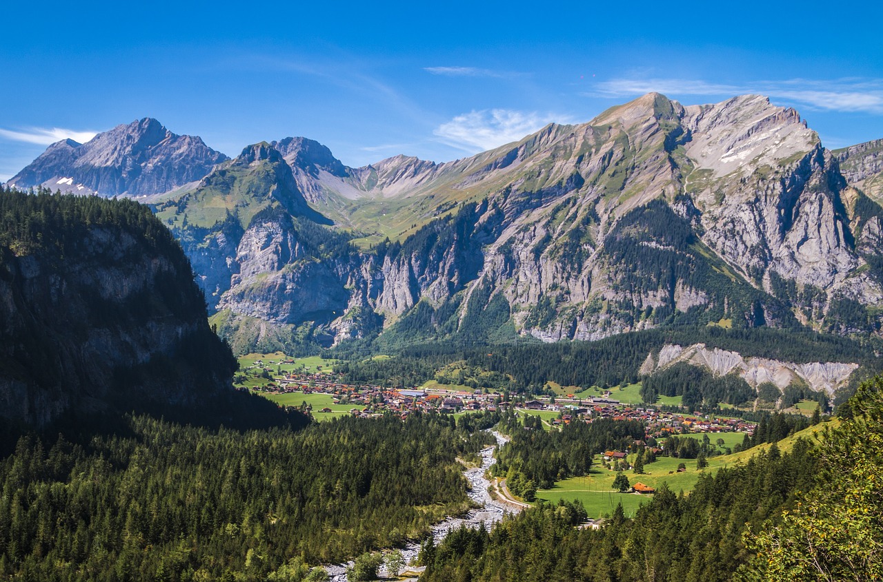 mountains kandersteg landscape free photo