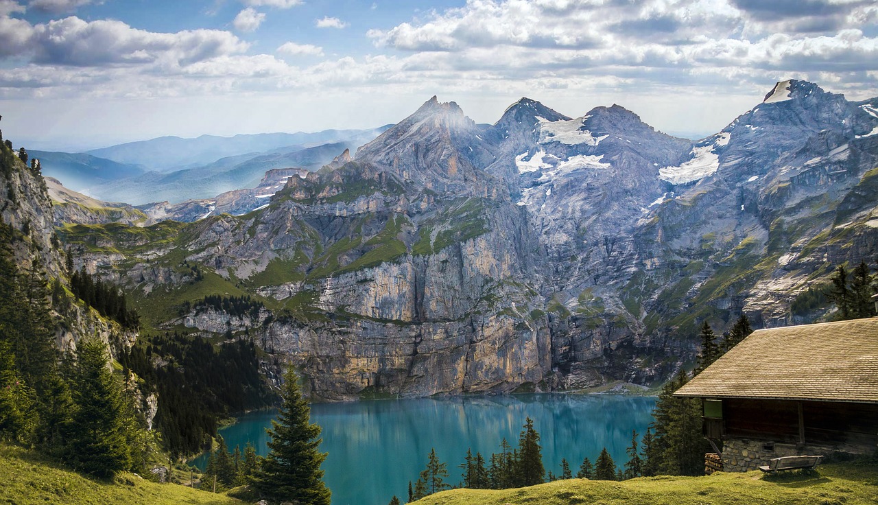 mountains lake bergsee free photo