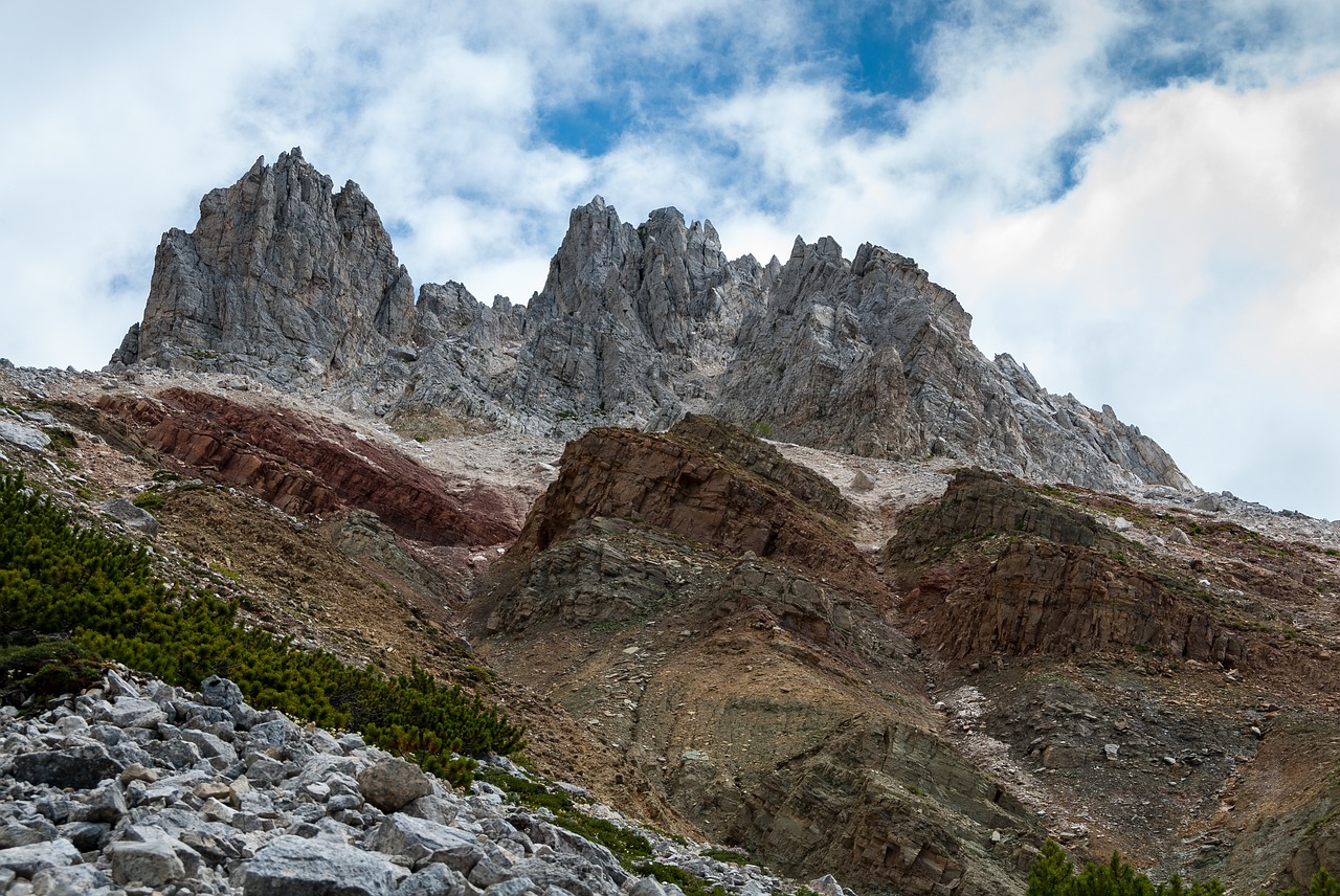 mountains white horn bletterbach free photo