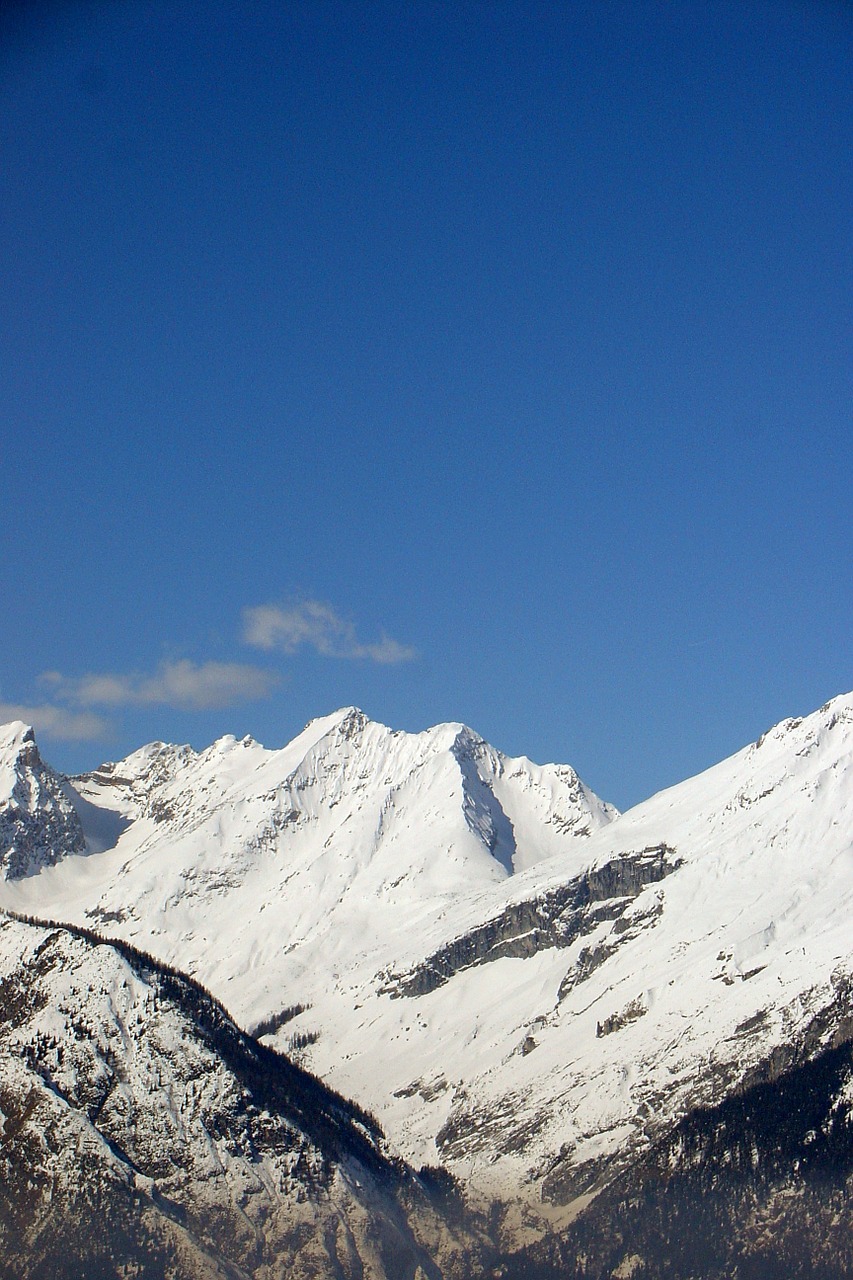 mountains alpine winter free photo