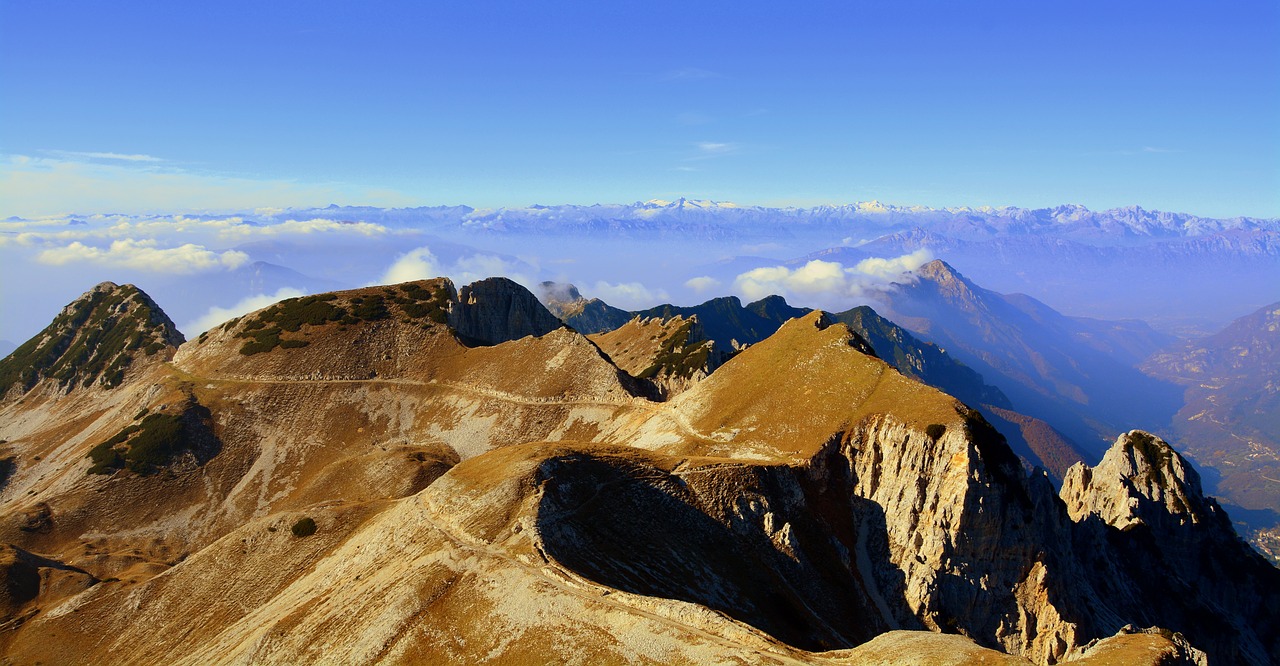 mountains clouds sky free photo