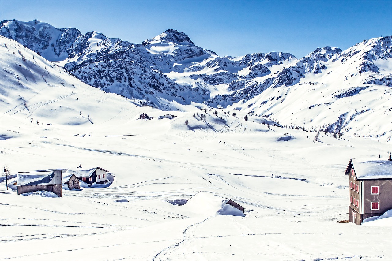 mountains snow switzerland free photo