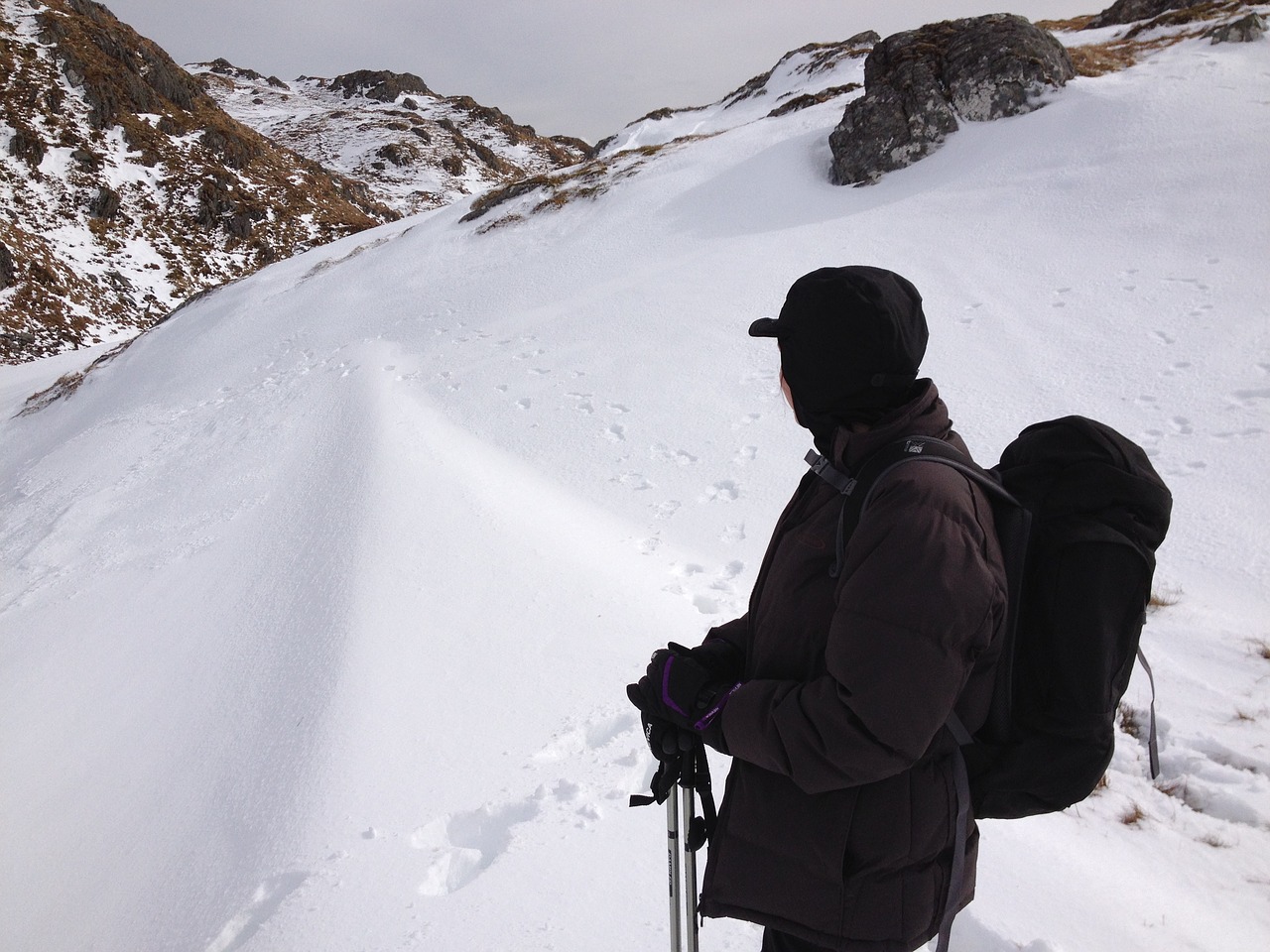 mountains snow cold free photo