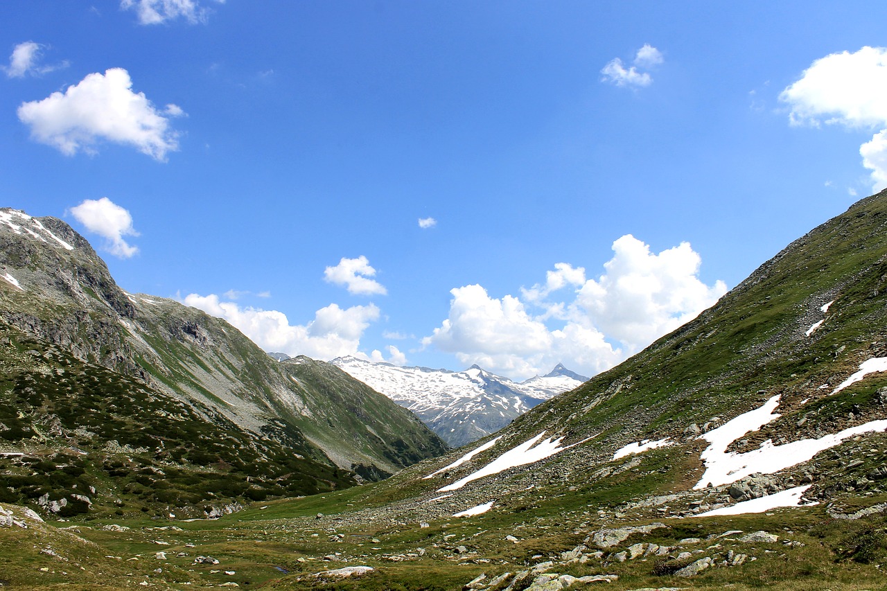 mountains clouds nature free photo