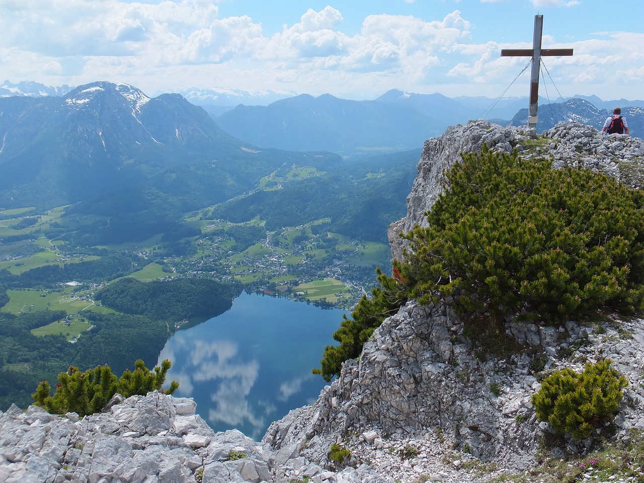 mountains austria summit cross free photo