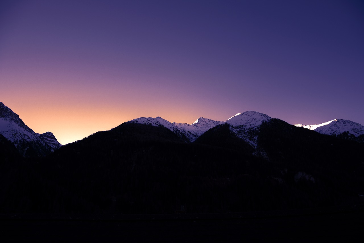 mountains snow winter free photo