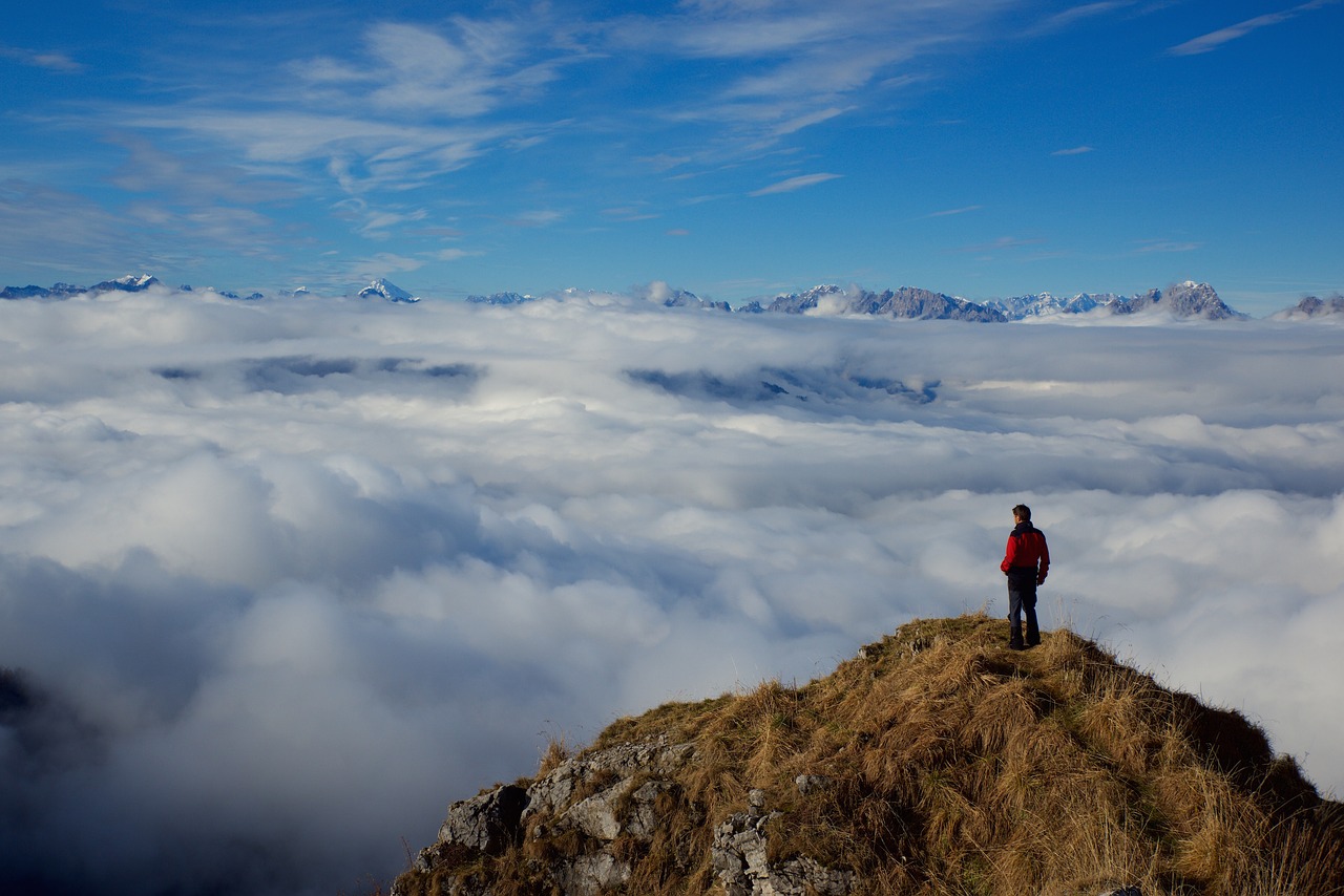 mountains landscape clouds free photo