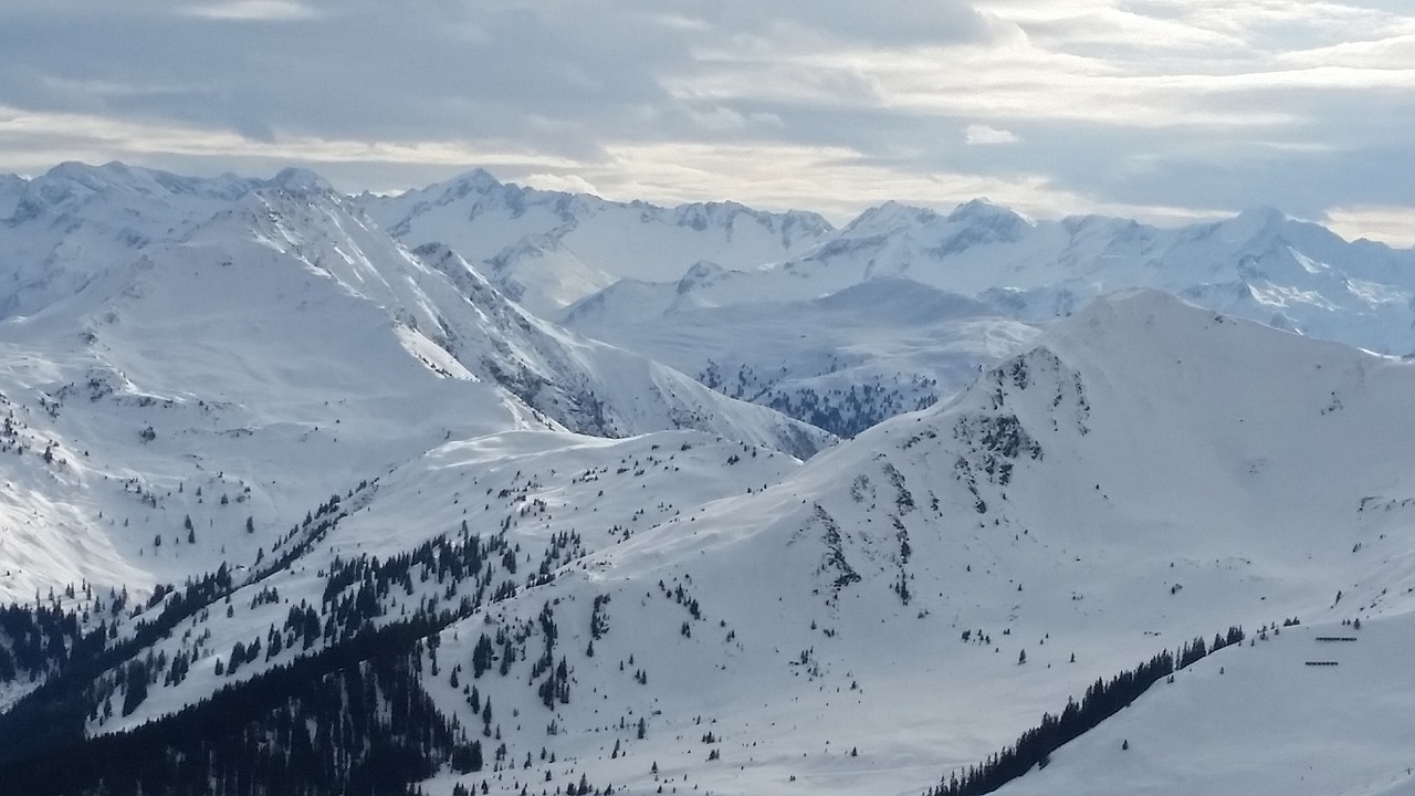 mountains snow winter free photo