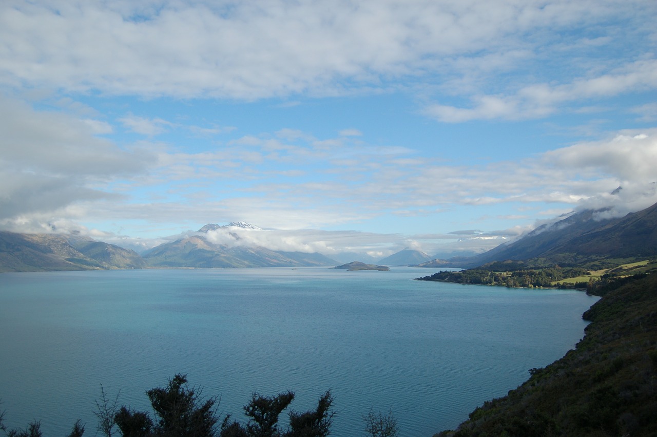 mountains lake new zealand free photo