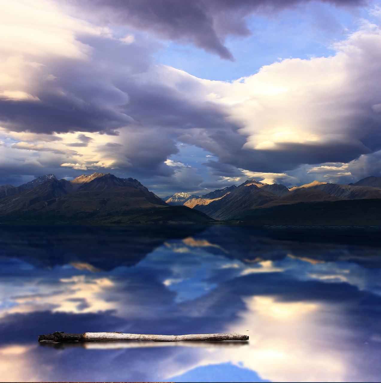 mountains lake new zealand free photo