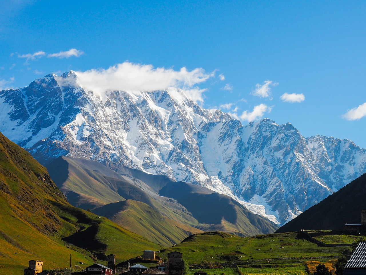 mountains air sky free photo