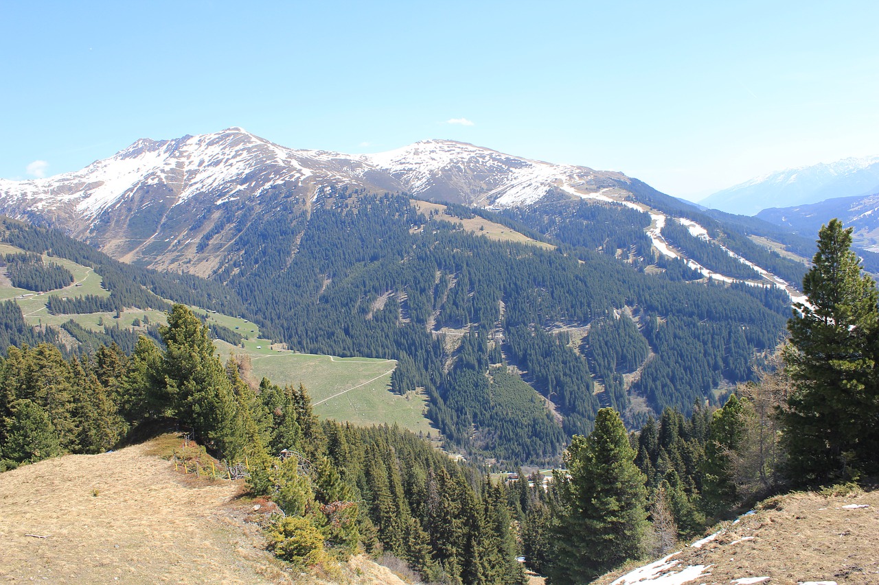 mountains blue sky free photo