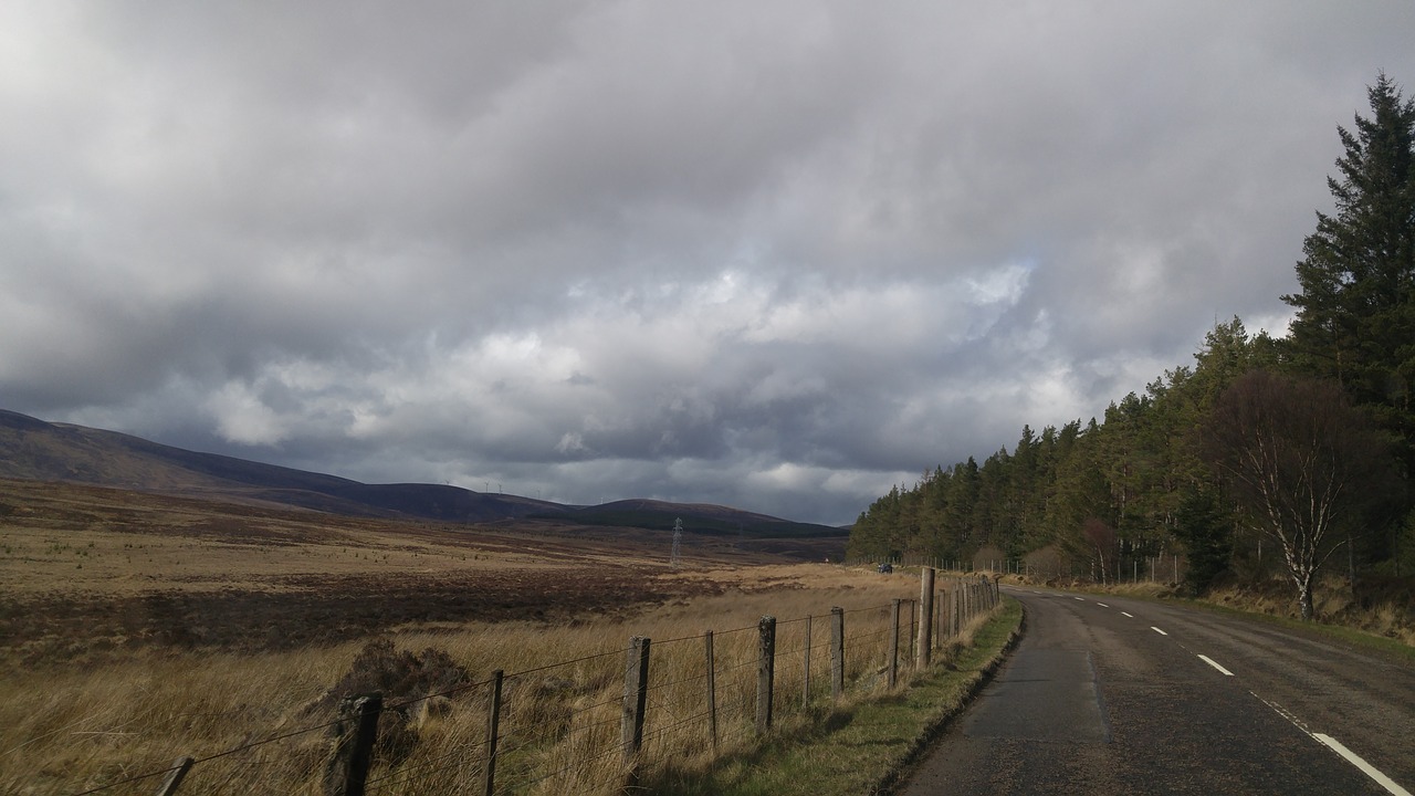 mountains scotland clouds free photo