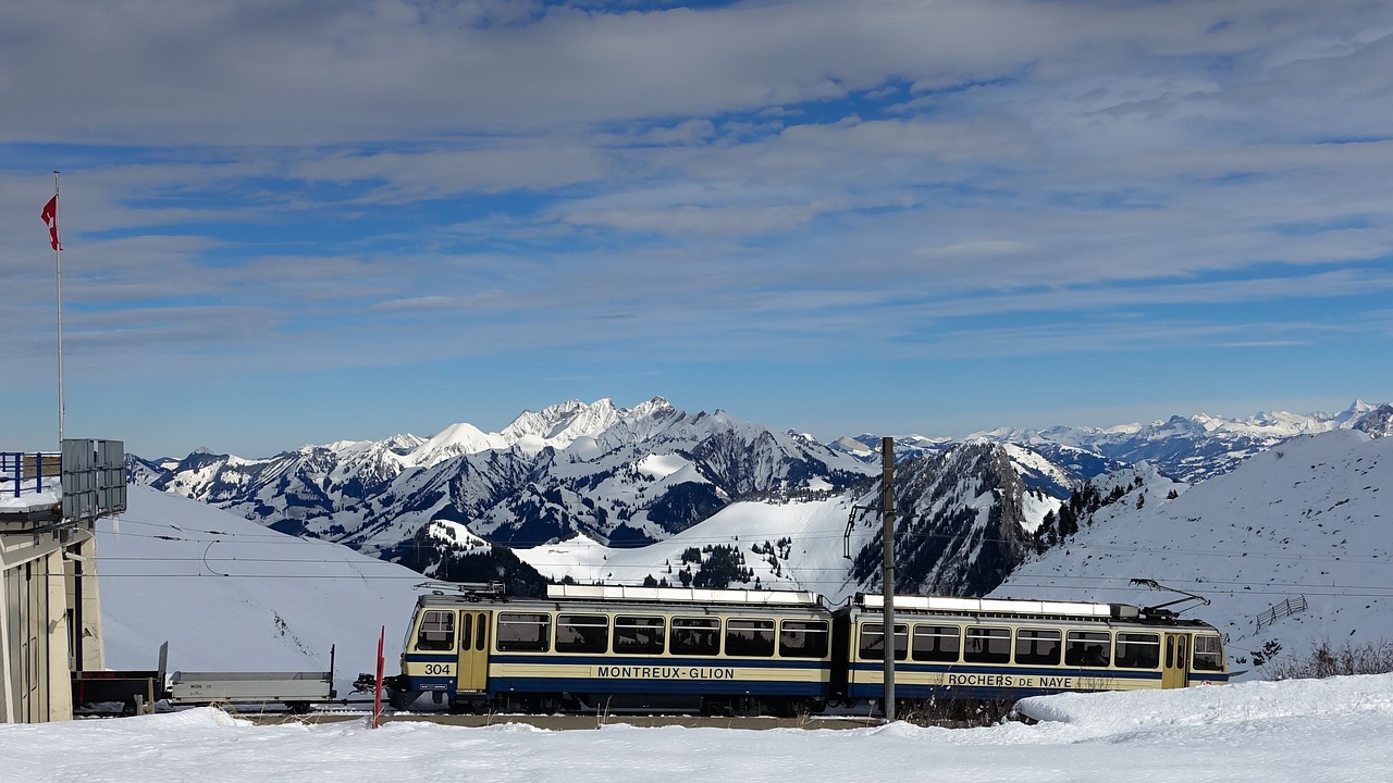 mountains alpine mountain railway free photo