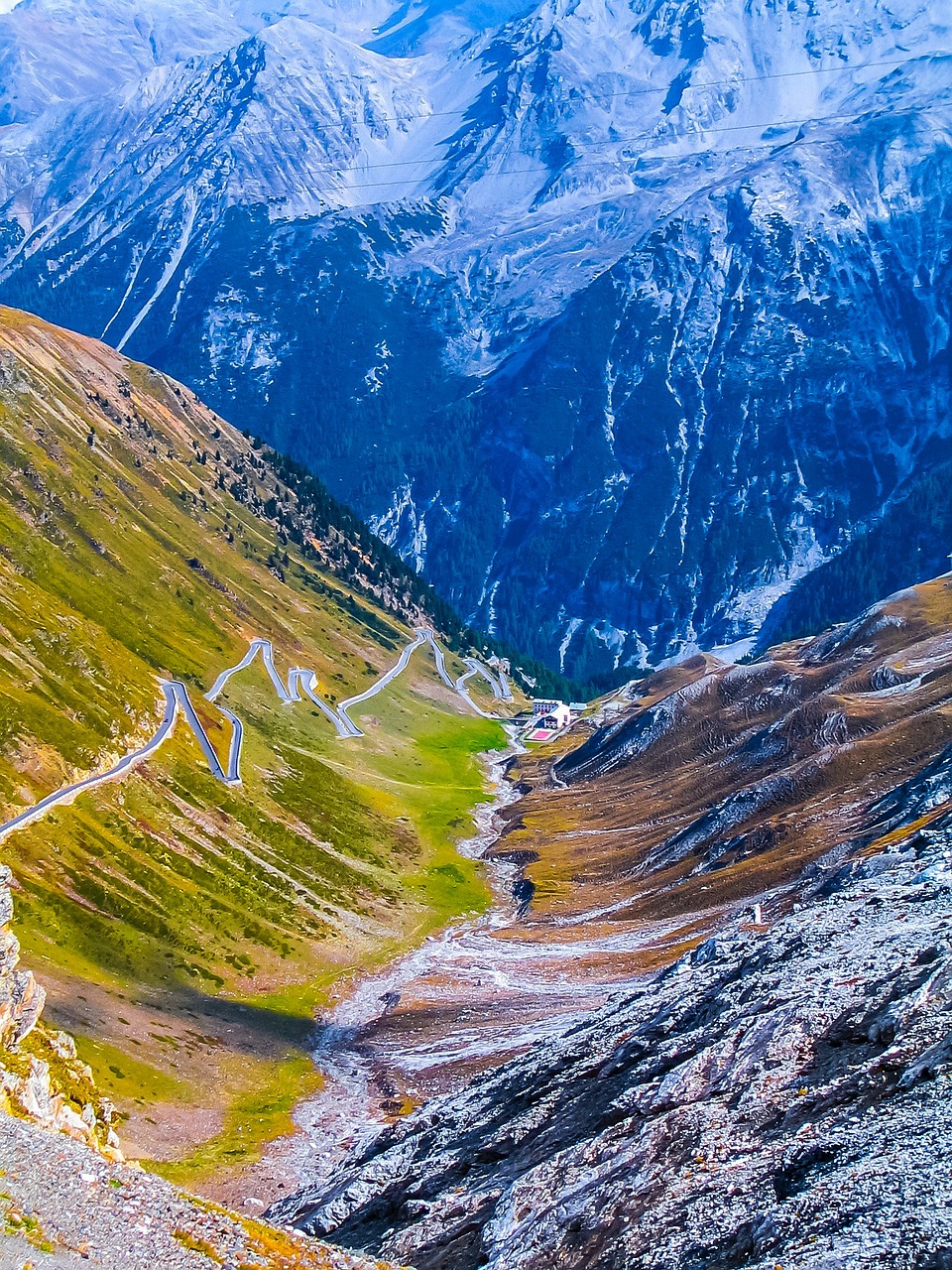 mountains landscape pass road free photo