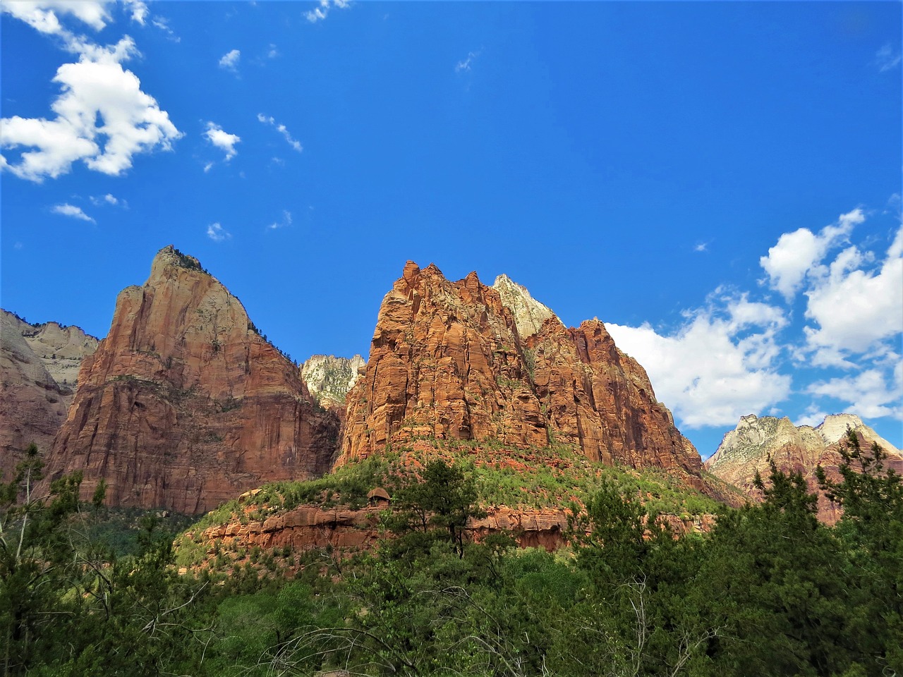 mountains blue sky dramatic free photo