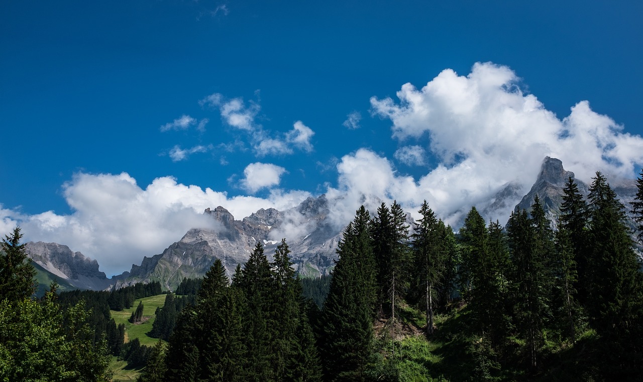 mountains switzerland hiking free photo