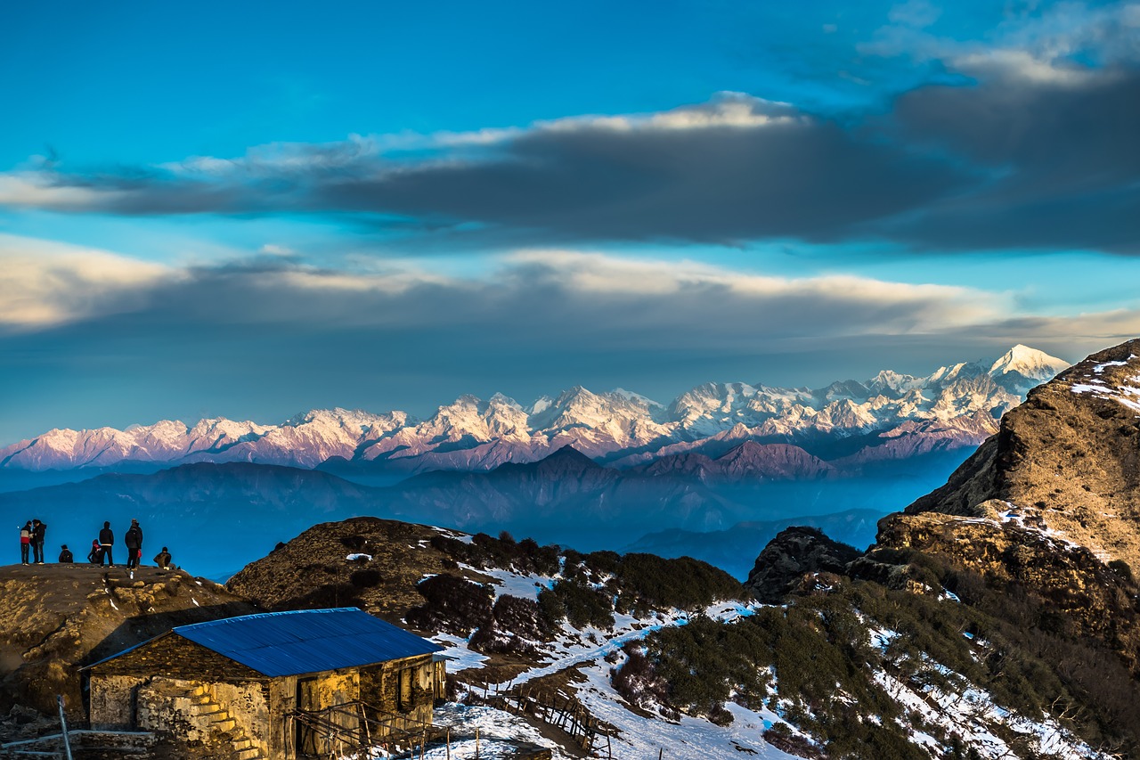 mountains nepal nature free photo