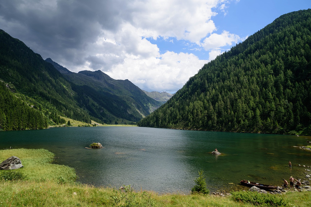 mountains lake landscape free photo