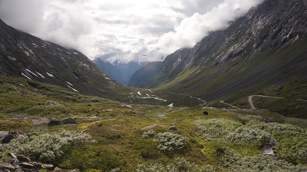 mountains nature norway free photo